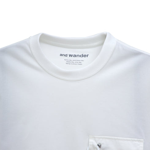 And Wander Pocket T-Shirt Off White 610990 Degli Uberti